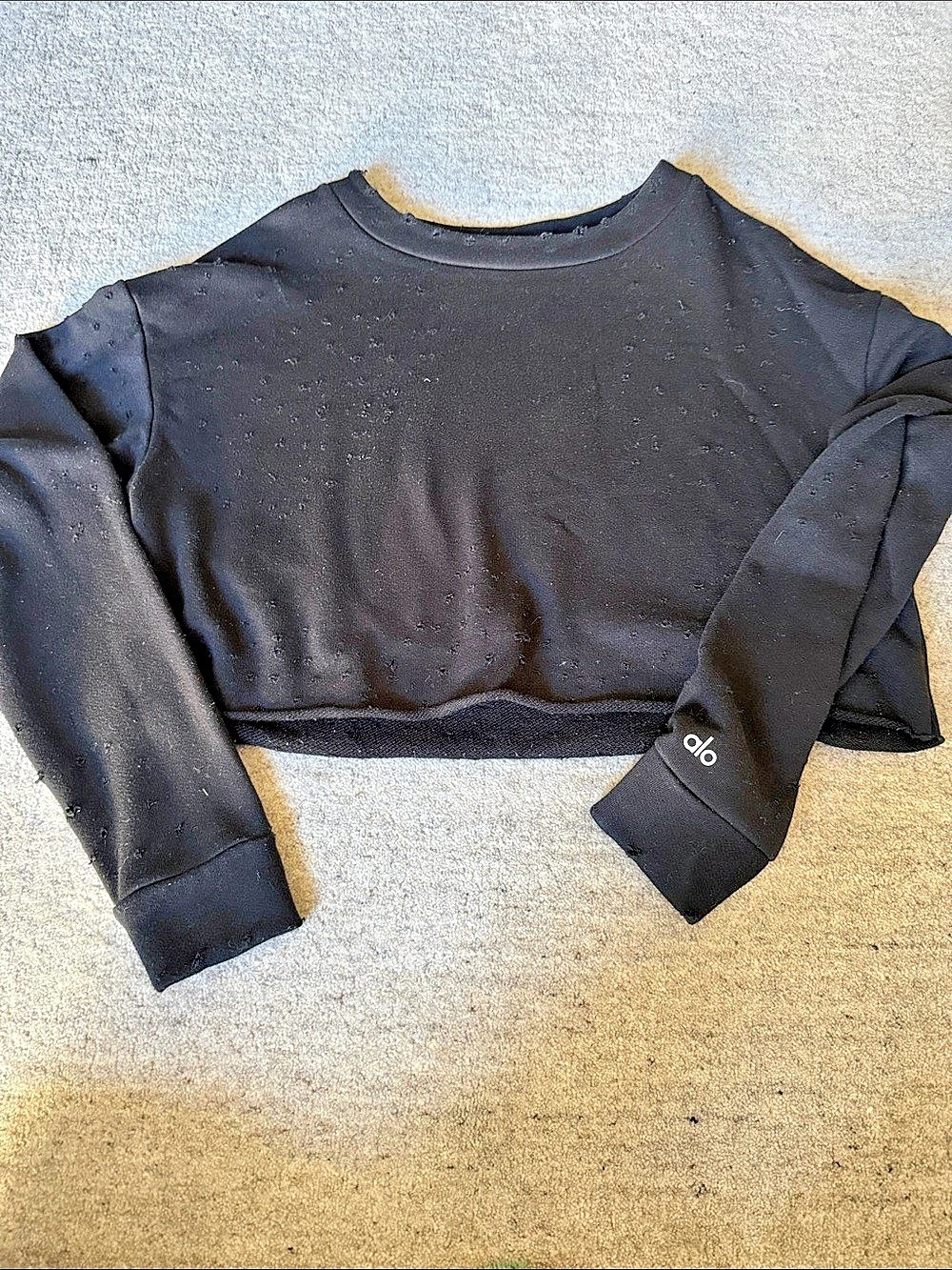 Alo Black Long Sleeve Sweatshirt